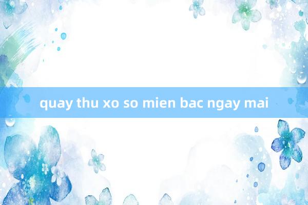 quay thu xo so mien bac ngay mai