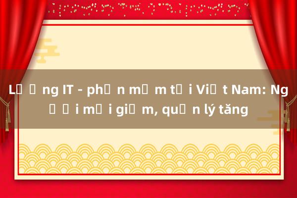 Lương IT - phần mềm tại Việt Nam: Người mới giảm, quản lý tăng